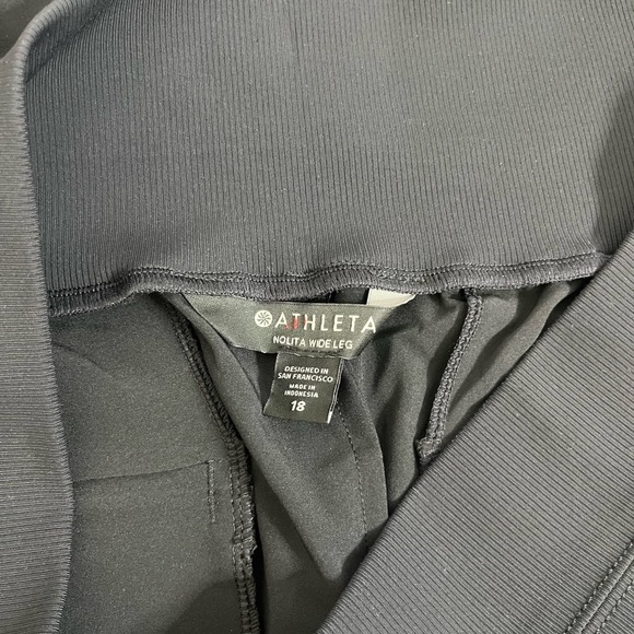 Athleta Nolita Wide Leg Pant Black Size 18 New with Tags - Picture 3 of 12
